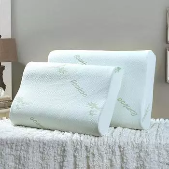 Подушка с эффектом памяти Space Memory Foam Подушка с эффектом памяти Wave Подушка для шеи для взрослых Студент Одинарная подушка с медленным отскоком Core Factory белый