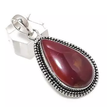 Подвеска из стерлингового серебра 925 пробы с драгоценным камнем Noreena Jasper 2,25 дюйма y7D16