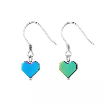 Подвеска Love Ear Hook Laser Love Temperament Серьги Милый и классный новый стиль