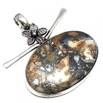 Подвеска Malinga Jasper Gemstone Подарок на День Матери Серебряное Украшение 1.75