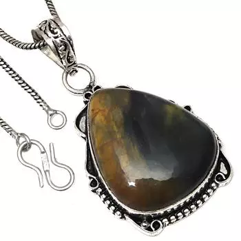 Подвеска Newlite Jasper Gemstone Handmade Gift For Her Silver Jewelry 925 Prom 2