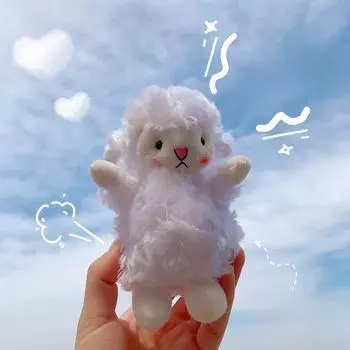 Подвеска плюшевая кукла овечка кукла сумка подвеска аксессуар брелок девочка
