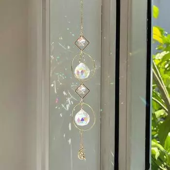Подвеска Prismas Crystal Stars Rainbow Catcher Украшение для окна Sun Catchers Свадьба Style C