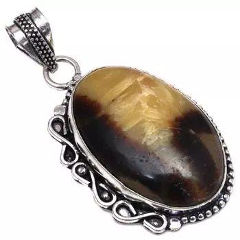Подвеска Septarian Jasper Gemstone Gift For Her Серебряные украшения 2