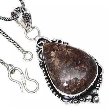 Подвеска Turtella Jasper Gemstone Handmade Gift For Her Silver Jewelry 2