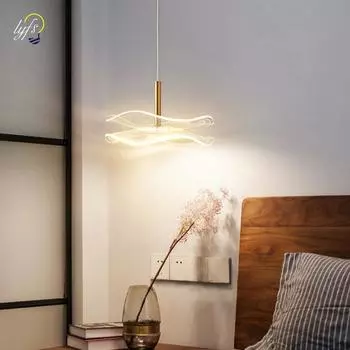 Подвесные светодиодные светильники Lustre, внутреннее освещение, скандинавский подвесной светильник, обеденные столы, лестницы для гостиной, домашний декор, подвесной светильник 3 Light colors