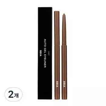 Подводка для глаз Bbia Last Auto Gel Eyeliner 0,3 г, нежно-коричневый, 2 шт.