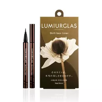 Подводка для глаз Lumia Glass Skillless Liner жидкая водостойкая, не опадающая, коричневая, 02.