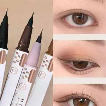 Подводка для глаз Lying Silkworm Pencil Natural Long-Stick Waterproof Eyes Liner Undercover Draw Down To Non-Smudge Fine Beauty Make Up