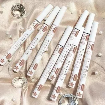 Подводка для глаз Lying Silkworm Pencil Natural Long-Stick Waterproof Eyes Liner Undercover Draw Down To Non-Smudge Fine Beauty Make Up