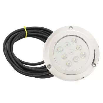 Подводный светильник для яхты DC 12V?24 В закаленное стекло IP68 водонепроницаемый купольный бассейн с морской водой белый