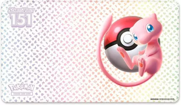 Pokemon 151 Ultra Premier Collection Playmat Mew и Kanto Pokedex