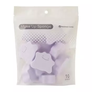 Pokemon Center Original Makeup Sponge Metamon Die-cut фиолетовый