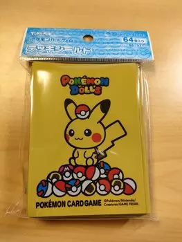 Pokemon Center Оригинальная карточная игра Pokemon Deck Shield Pokemon Dolls жёлтый