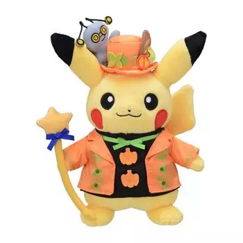 Pokemon Center Оригинальная плюшевая игрушка Paldea Spooky Halloween Pikachu 24.51710(ВШГсм)