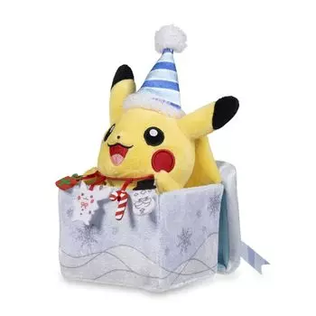 Pokemon Center Оригинальная плюшевая игрушка Пикачу Рождество в море Покемон 221012(ВШГсм)
