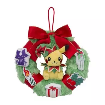 Pokemon Center Оригинальная плюшевая игрушка Риз Пикачу Рождественская фабрика игрушек Покемон 1717.55(ВШГсм)