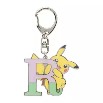 Pokemon Center Оригинальный брелок с буквами алфавита Пикачу R