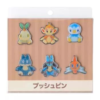 POKEMON Набор из 6 центральных кнопок Pokemon fit, 6882916937, популярный покемон в Корее