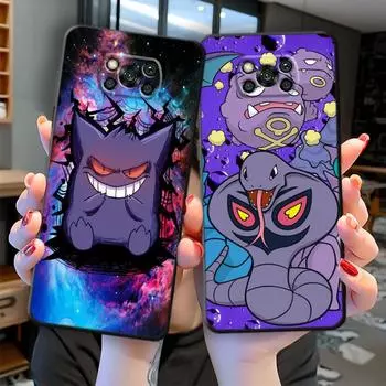 Чехол Pokemon Gengar для Xiaomi Mi 11 Lite 12X 12 Pro 10T 11T 11i 10 12S 10S 11X 11XPro 10TPro TPU Soft Phone Coque Cover Xiaomi Mi 11