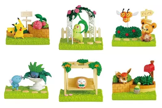 Pokemon Pokemon Garden of BOX 6 6 штук Re-ment ~Afternoon Sunbeams~ продукты, типы,