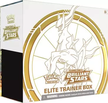 Pokemon Trading Card Sword and Shield Brilliant Stars Elite Trainer Box Карточная игра Игра: [Английская версия]