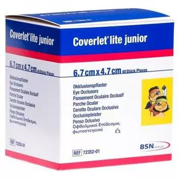 Покрывало Lite Junior Parches Oculares 6,7 см X 4,7 см 40 Unidades Bsn Medical