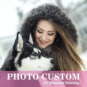 Пользовательские смолы алмазная живопись фото полный алмаз DIY 5D мозаика вышивка хобби день рождения холст подарок 40x50cm
