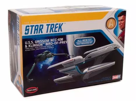 Polar Lights Star Trek Grissom Klingon Bird of Prey 1/1000 U.S.S. &