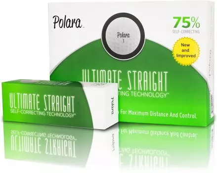 POLARA Golf Ball 2 Piece ULTIMATE STRAIGHT белый