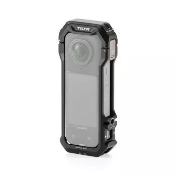 Полноценная клетка для камеры TILTA, совместимая с Insta360 X4, с приемником «холодный башмак» и резьбой 1/4 -20 с точкой обнаружения TA-T67-FCC-B