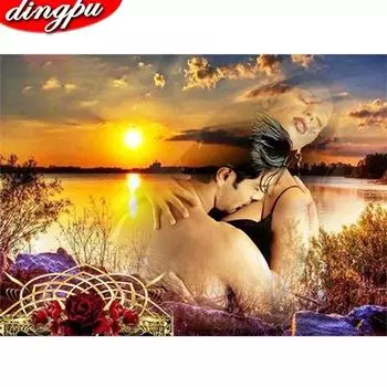 Полный дрель Алмазная картина 5D Портрет DIY Алмазная вышивка Женщина Украшение дома 20X30CM