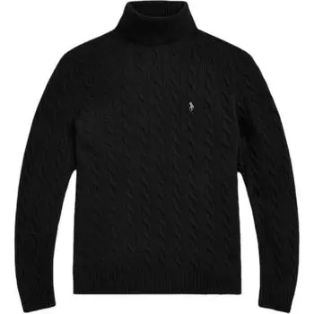 Polo Ralph Lauren Cable Knit Водолазка Пуловер Свитер Мужской свитер Черный MNPOSWE16821711-001 S