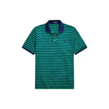 Polo Ralph Lauren цветные блоки полосатый логотип вышитый короткий рукав поло рубашка мужские топы зеленый MNPOKNI1N821162-300 XS
