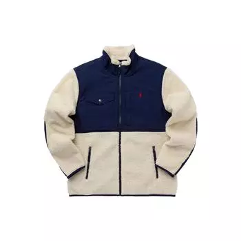 Polo Ralph Lauren цветные блоки воротник стойка принтованная молния длинный рукав куртка мужские куртки темно-синие 710850412-016 S