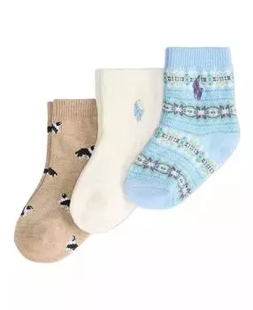 Polo Ralph Lauren | Детские носки с узором Fair Isle, 3 пары 18 24 months