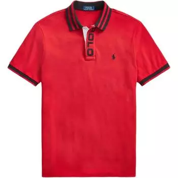 Polo Ralph Lauren Футболка поло с вышивкой и принтом букв Мужские футболки поло 710812679-004 S