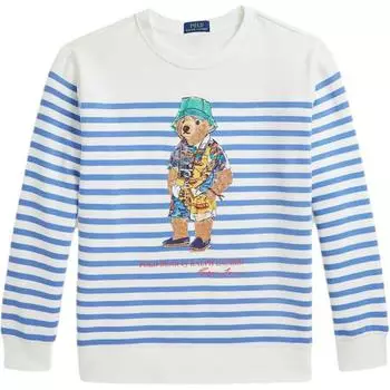 Polo Ralph Lauren Футболка с длинным рукавом в полоску с животным принтом Детские топы Многоцветный CWPOKNIY8021411-999 L