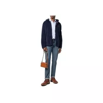 Polo Ralph Lauren FW21 Флисовая куртка с капюшоном на молнии с вышитым логотипом Мужские куртки Синий 710852514-003 XL