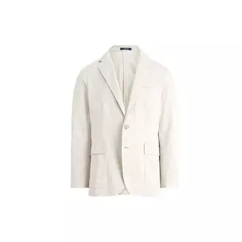 Polo Ralph Lauren FW21 Однотонный Блейзер на Пуговицах Мужской Блейзер Молочно-Белый MNPOSPC27620046-020 S