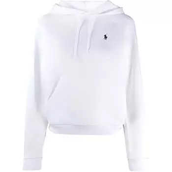 Polo Ralph Lauren FW21 Вышитый логотип Толстовка Женские толстовки с капюшоном Белый 211794394-001 L
