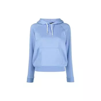 Polo Ralph Lauren FW22 однотонная толстовка с капюшоном и длинными рукавами на шнурке женская толстовка синяя 211872989-003 XS