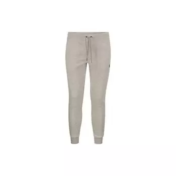 Polo Ralph Lauren FW22 однотонные спортивные штаны с вышитым логотипом и эластичным поясом, с манжетами, мужские спортивные штаны, серые 710888283-003 M
