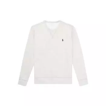 Polo Ralph Lauren FW22 Однотонный пуловер с круглым вырезом, толстовка с длинными рукавами, мужская толстовка, серый, MNPOKNI16822558-020 XS
