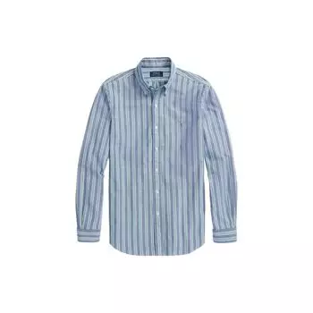 Polo Ralph Lauren FW22 Полосатая рубашка Оксфорд Мужские рубашки Синий MNPOWOV16822503-999 XL