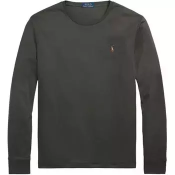Polo Ralph Lauren FW22 Solid Slim Fit Crew Neck Long Sleeve T Shirt Men Tops Green MNPOTSH16820268-300 XXL
