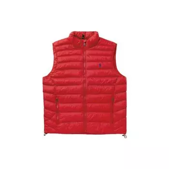 Polo Ralph Lauren FW22 сплошной логотип вышитый воротник стойка жилет мужские жилеты 710845941-005 XXL