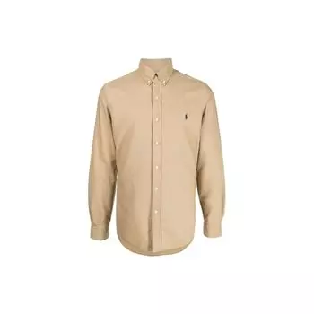 Polo Ralph Lauren FW22 вышитый логотип рубашки поло мужские рубашки хаки 710873089005 M