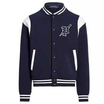 Polo Ralph Lauren FW23 однобортная повседневная куртка с длинным рукавом в полоску, мужские куртки темно-синего цвета 710900585-001 L