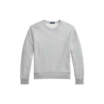 Polo Ralph Lauren FW23 Однотонный свитшот с вышивкой логотипа, мужской, серый, MNPOKNI16823167-020 M